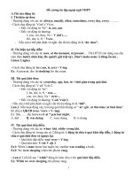 Đề cương ôn tập môn ngoại ngữ THPT