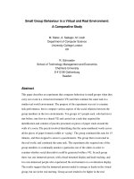 Small Group Behaviour in a Virtual and Real Environment: A Comparative Study pptx