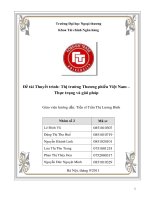 Đề tài Thuyết trình: Thị trường Thương phiếu Việt Nam – Thực trạng và giải pháp pot