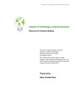 Impacts of Technology on the Environment pot