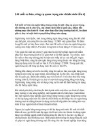 Lãi suất cơ bản, công cụ quan trọng của chính sách tiền tệ potx