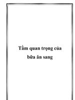 Tầm quan trọng của bữa ăn sang potx