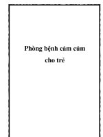 Phòng bệnh cảm cúm cho trẻ doc