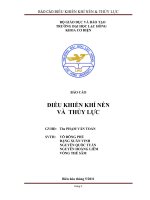 báo cáo  điều khiển khí nén và thủy lực