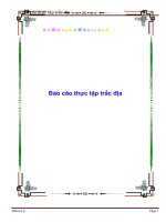 báo cáo thực tập trắc địa đại cương