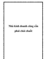 Nhà kinh doanh cũng cần phải chải chuốt docx