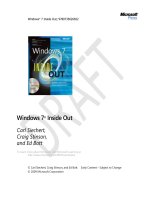 Windows® 7 Inside Out earlycontent pot