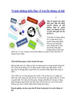 Tránh những hiểu lầm về truyền thông xã hội potx