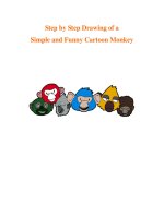 Step by Step Drawing of a Simple and Funny Cartoon Monkey ppt