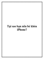 Tại sao bạn nên bẻ khóa iPhone?. ppt