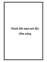 Mảnh đất màu mỡ đầy tiềm năng doc