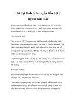 Phì đại lành tính tuyến tiền liệt ở người lớn tuổi doc