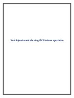 Xuất hiện sâu mới tấn công lỗi Windows nguy hiểm doc