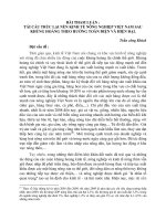 BÀI THAM LUẬN : TÁI CẤU TRÚC LẠI NỀN KINH TẾ NÔNG NGHIỆP VIỆT NAM SAU KHỦNG HOẢNG THEO HƯỚNG TOÀN DIỆN VÀ HIỆN ĐẠI pot