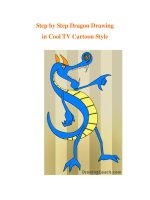 Step by Step Dragon Drawing in Cool TV Cartoon Style pptx