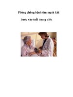 Một số phương pháp phòng chống bệnh tim mạch khi bước vào tuổi trung niên doc