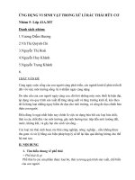 ng dụng vi sinh vật trong xử lí phế thải hữu cơ ppt