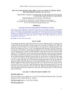 BÁO CÁO KHOA HỌC : KHẢ NĂNG SINH TRƯỞNG, PHÁT TRIỂN VÀ SẢN XUẤT TINH CỦA BÒ ĐỰC GIỐNG HOLSTEIN FRIESIAN SINH RA TẠI VIỆT NAM pptx