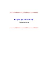 Chuyển gen vào thực vật pptx