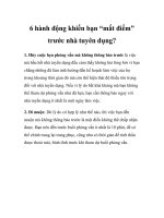 6 hành động khiến bạn “mất điểm” trước nhà tuyên dụng? pdf