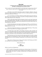 Hiệp định về chương trình ưu đãi thuế quan có hiệu lực chung (CEPT) cho Khu vực Thương mại Tự do ASEAN (AFTA) pdf