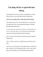 Vận động thể lực ở người đái tháo đường pptx