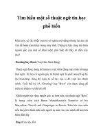 Tìm hiểu một số thuật ngữ tin học phổ biến ppt