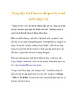 Dùng tiện ích Chrome để quản lý danh sách công việc potx