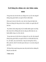 Lời khuyên chăm sóc sức khỏe mùa mưa pot