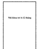 Nhi khoa trẻ 6-12 tháng pptx
