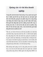 Quảng cáo và văn hóa doanh nghiệp potx