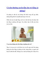 Có nên thường xuyên tắm cho trẻ bằng xà phòng? docx