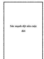 Sức mạnh dệt nên cuộc đời pdf