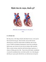 Bệnh tim do rượu, thuốc gì? potx