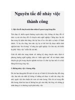 Nguyên tắc để nhảy việc thành công pot