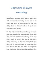 Thực hiện kế hoạch marketing doc