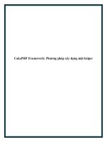 CakePHP Framework: Phương pháp xây dựng một helper pptx