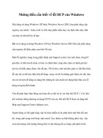 Những điều cần biết về lỗi HCP của Windows doc