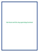 Sâu Storm mới tấn công người dùng Facebook pptx