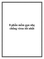 8 phần mềm gọn nhẹ chống virus tốt nhất. pdf