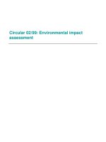 Circular 02/99: Environmental impact assessment pot