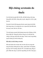 Hội chứng serotonin do thuốc potx