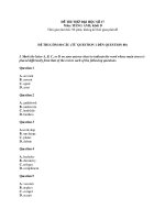 Đề thi thử đại học số 17 pot