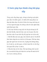 12 bước giúp bạn thành công khi giao tiếp pot