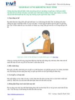 Giảm đau lưng khi dùng máy vi tính pptx