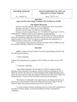 Decison 729 -Approval of HCMC Water Supply Planning till 2025 ppt