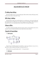 bài thuyết trình điện tử '''' mạch đếm sản phẩm ''''