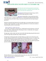 VIÊM NƯỚU RĂNG NGUYÊN NHÂN VÀ CÁCH ĐIỀU TRỊ potx