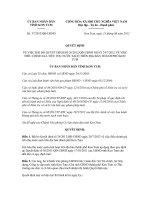 Quyết định Số: 37/2012/QĐ-UBND VỀ VIỆC BÃI BỎ QUYẾT ĐỊNH SỐ 26/2012/QĐ-UBND NGÀY 24/7/2012 VỀ VIỆC ĐIỀU CHỈNH GIÁ TIÊU THỤ NƯỚC SẠCH TRÊN ĐỊA BÀN THÀNH PHỐ KON TUM pdf