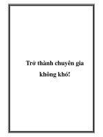 Trở thành chuyên gia không khó! potx